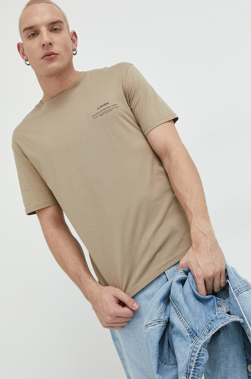Jack & Jones Памучна тениска JJEFELIX - Pepit.bg