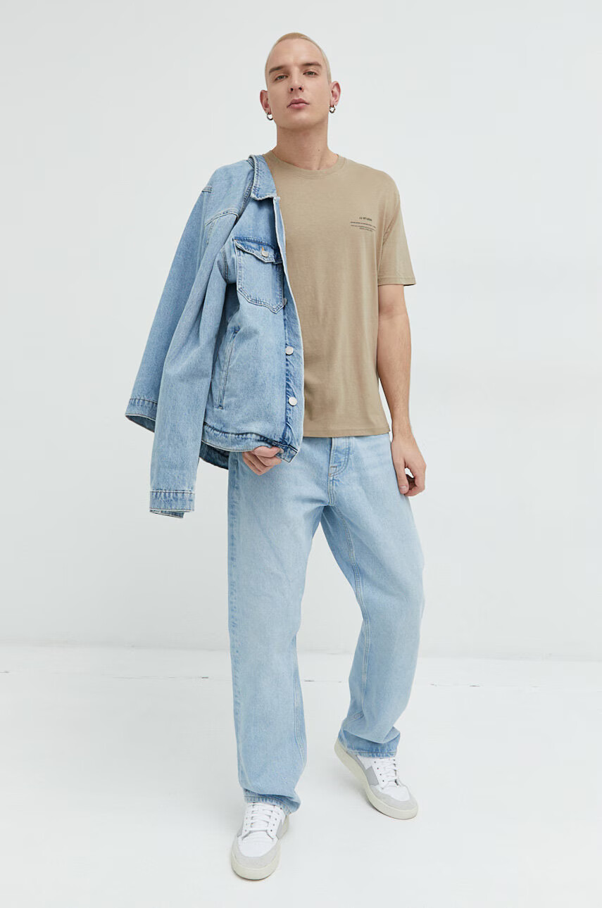 Jack & Jones Памучна тениска JJEFELIX - Pepit.bg