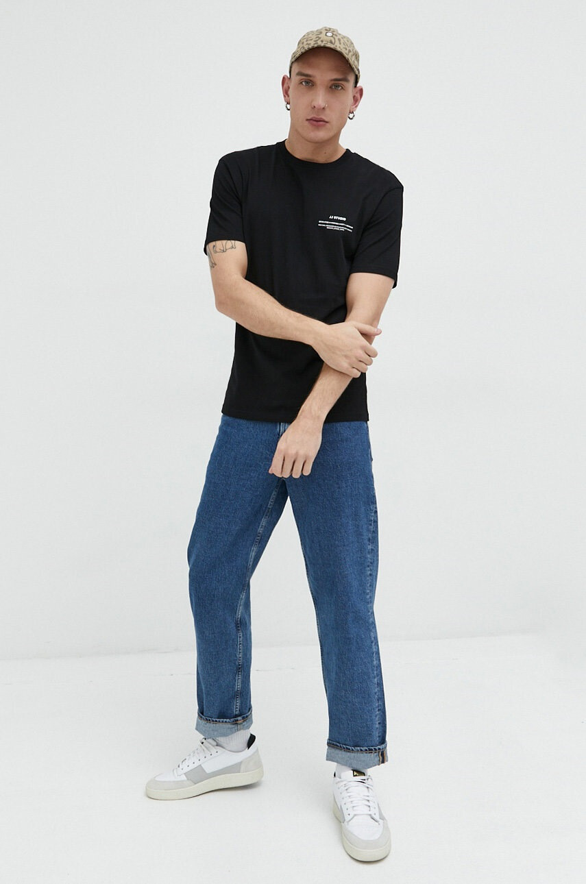 Jack & Jones Памучна тениска JJEFELIX - Pepit.bg