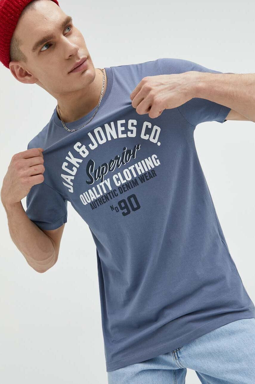 Jack & Jones Памучна тениска JJSTAR - Pepit.bg