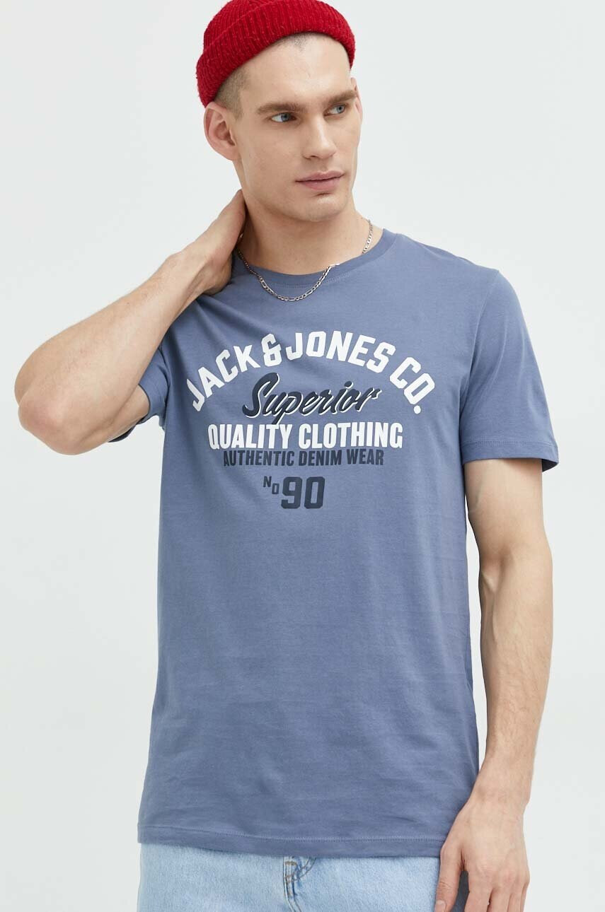 Jack & Jones Памучна тениска JJSTAR - Pepit.bg