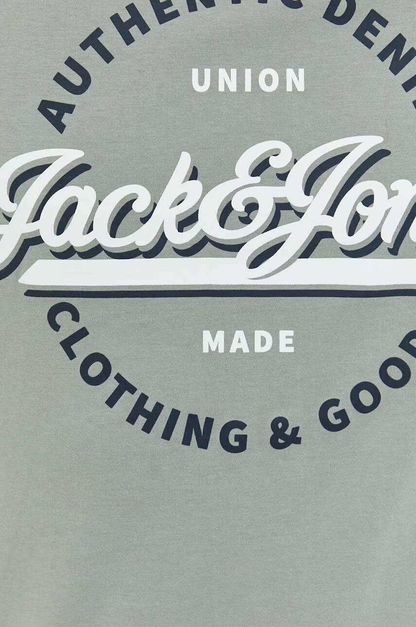 Jack & Jones Памучна тениска JJSTAR в зелено с принт - Pepit.bg