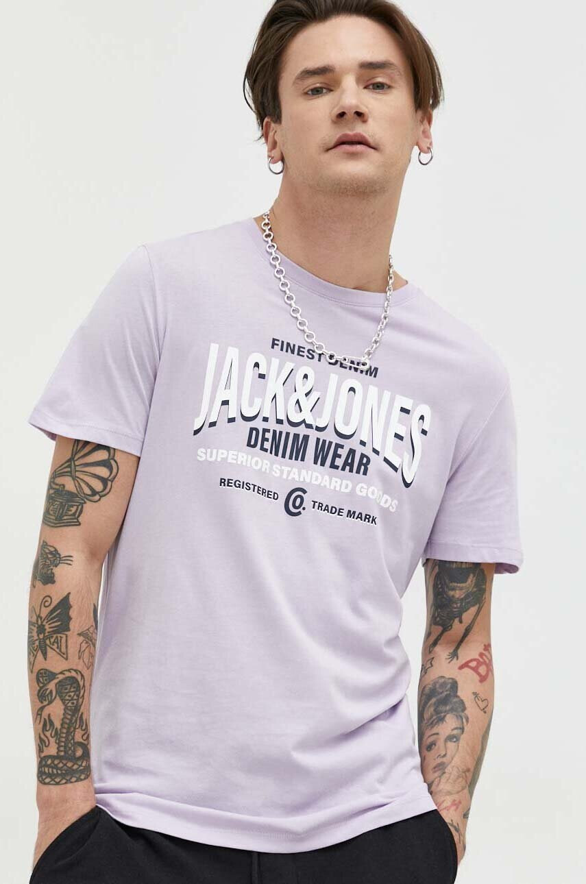 Jack & Jones Памучна тениска JJSTAR - Pepit.bg