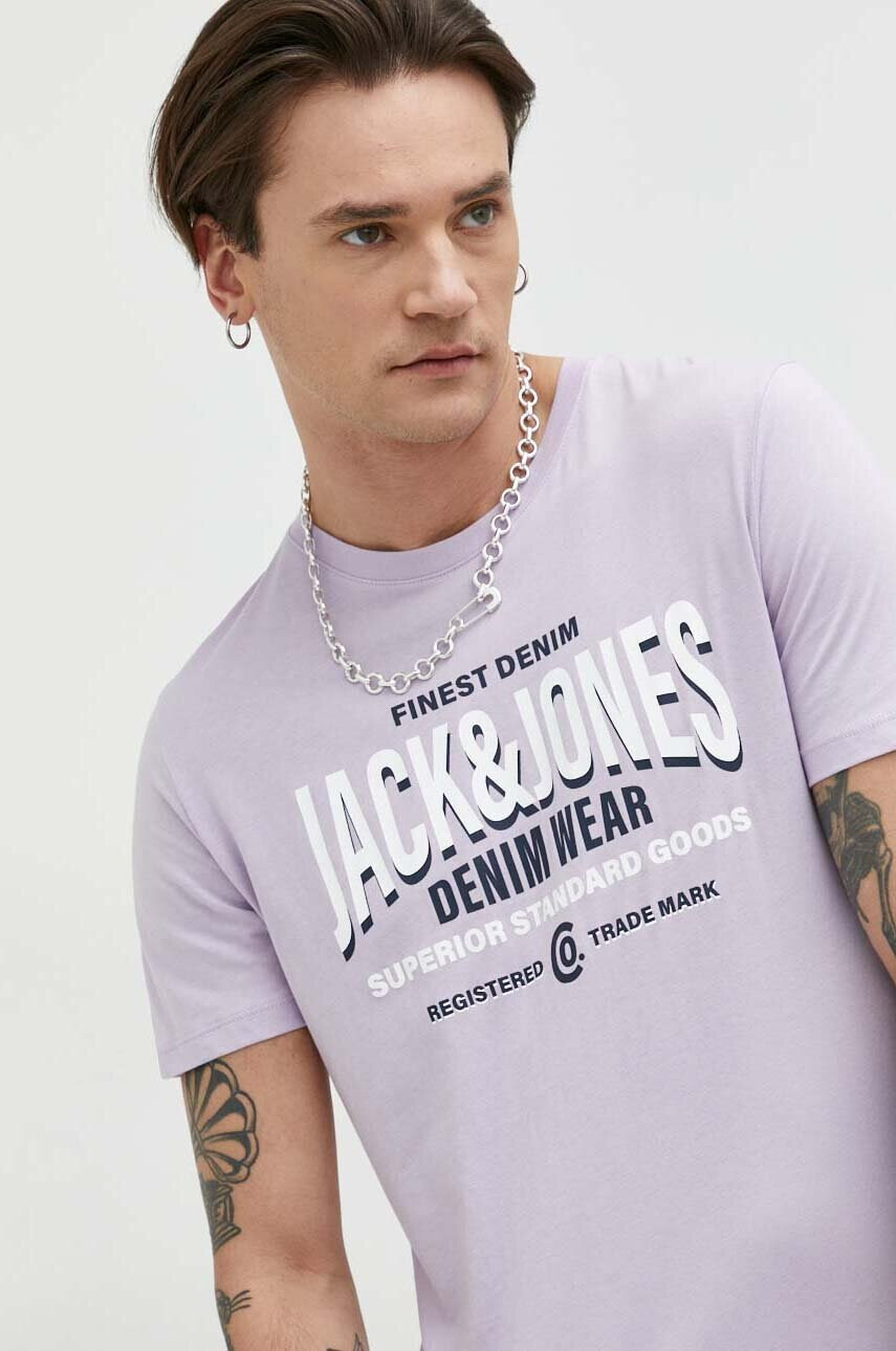 Jack & Jones Памучна тениска JJSTAR - Pepit.bg