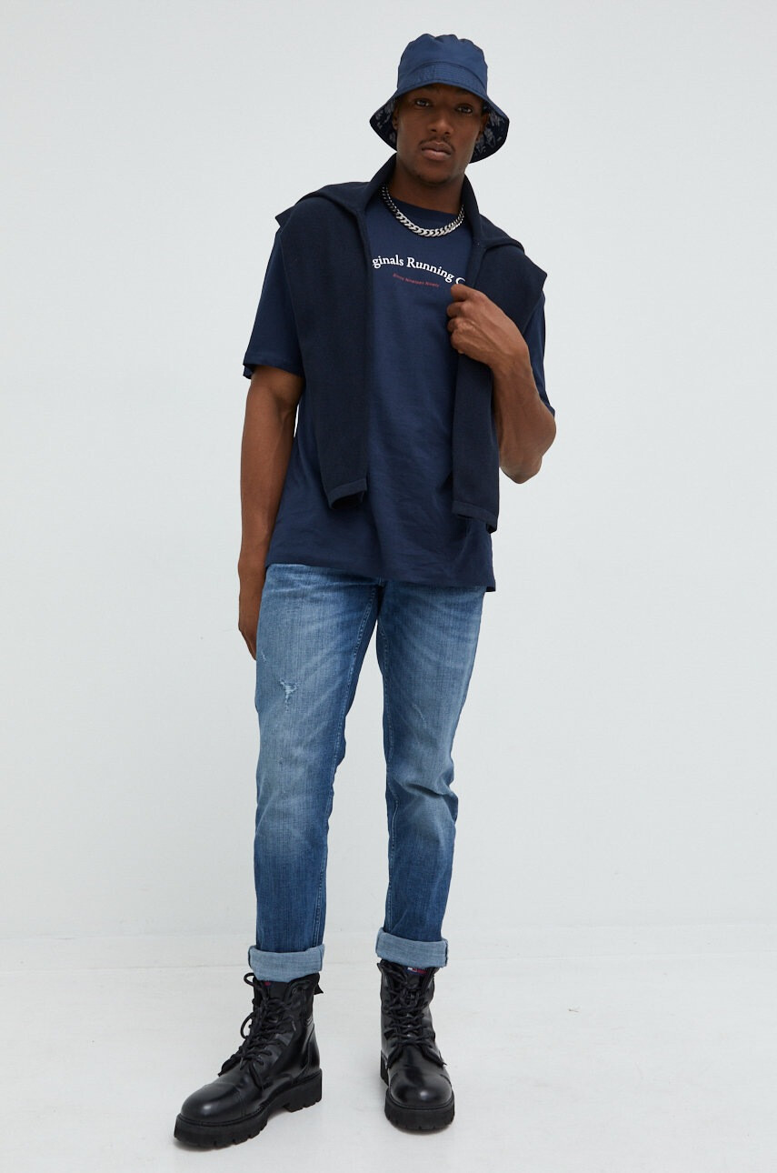 Jack & Jones Памучна тениска Jorbrink - Pepit.bg