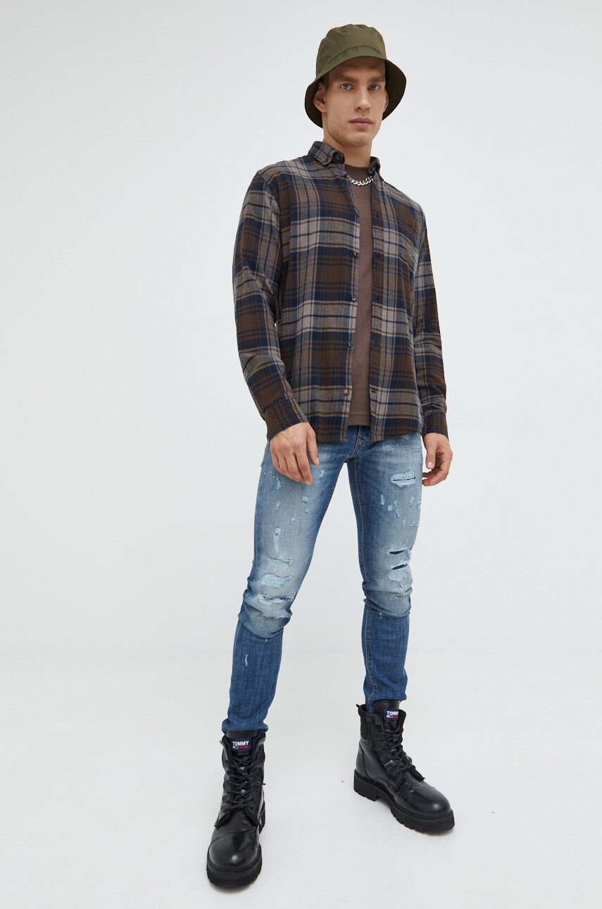Jack & Jones Памучна тениска Jorclean - Pepit.bg
