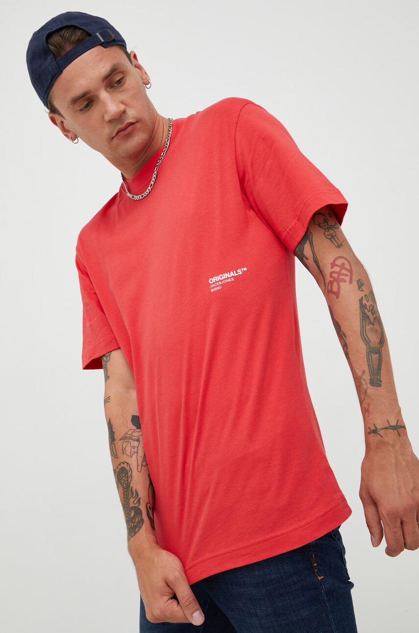 Jack & Jones Памучна тениска Jorclean - Pepit.bg