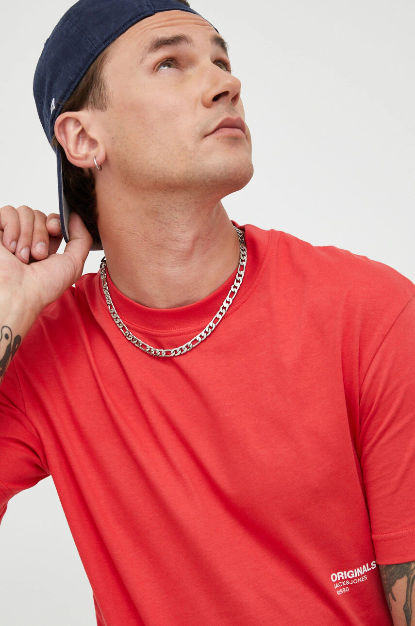 Jack & Jones Памучна тениска Jorclean - Pepit.bg