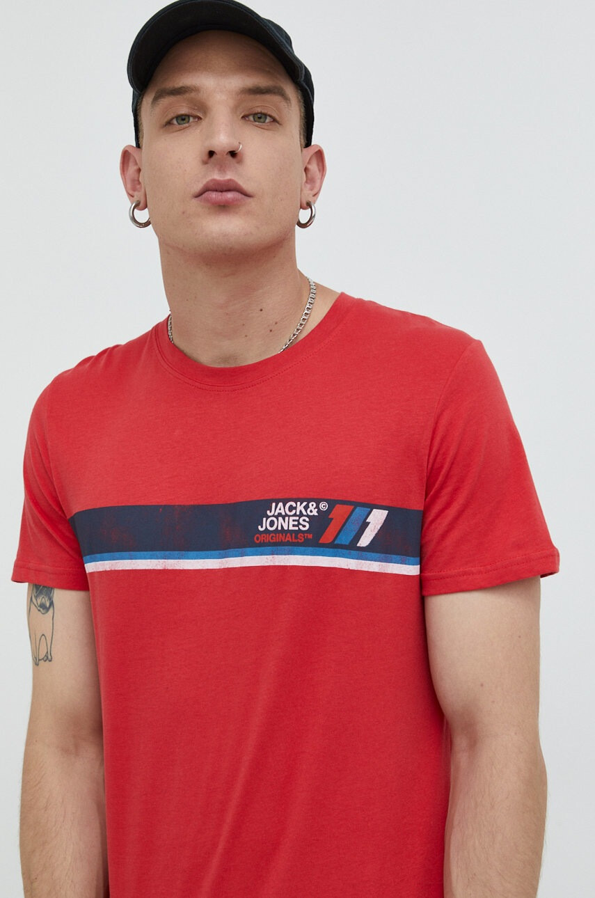 Jack & Jones Памучна тениска Jornate - Pepit.bg