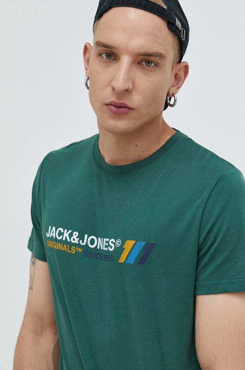 Jack & Jones Памучна тениска Jornate - Pepit.bg
