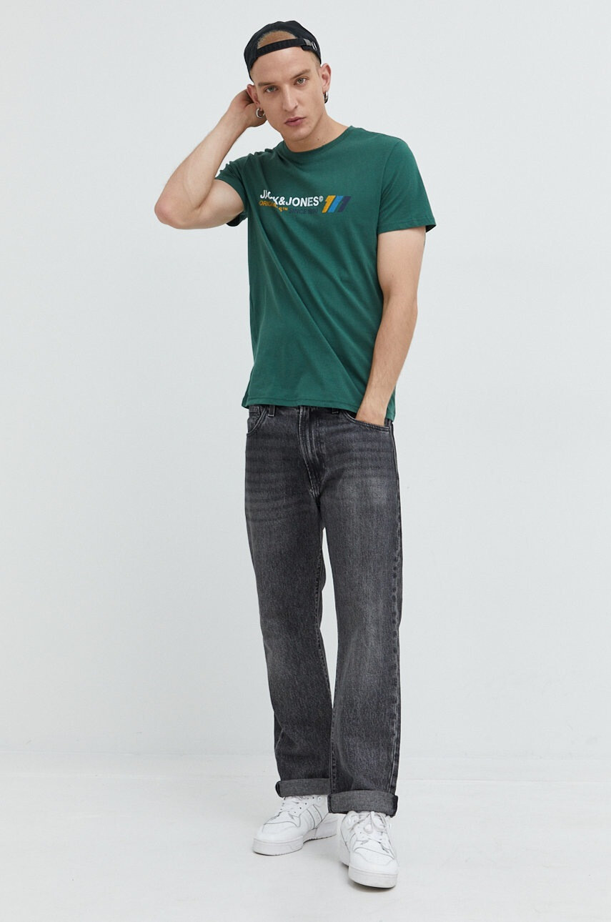 Jack & Jones Памучна тениска Jornate - Pepit.bg