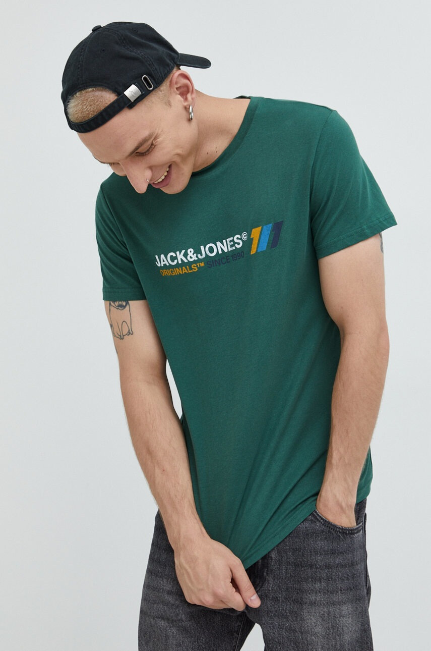 Jack & Jones Памучна тениска Jornate - Pepit.bg