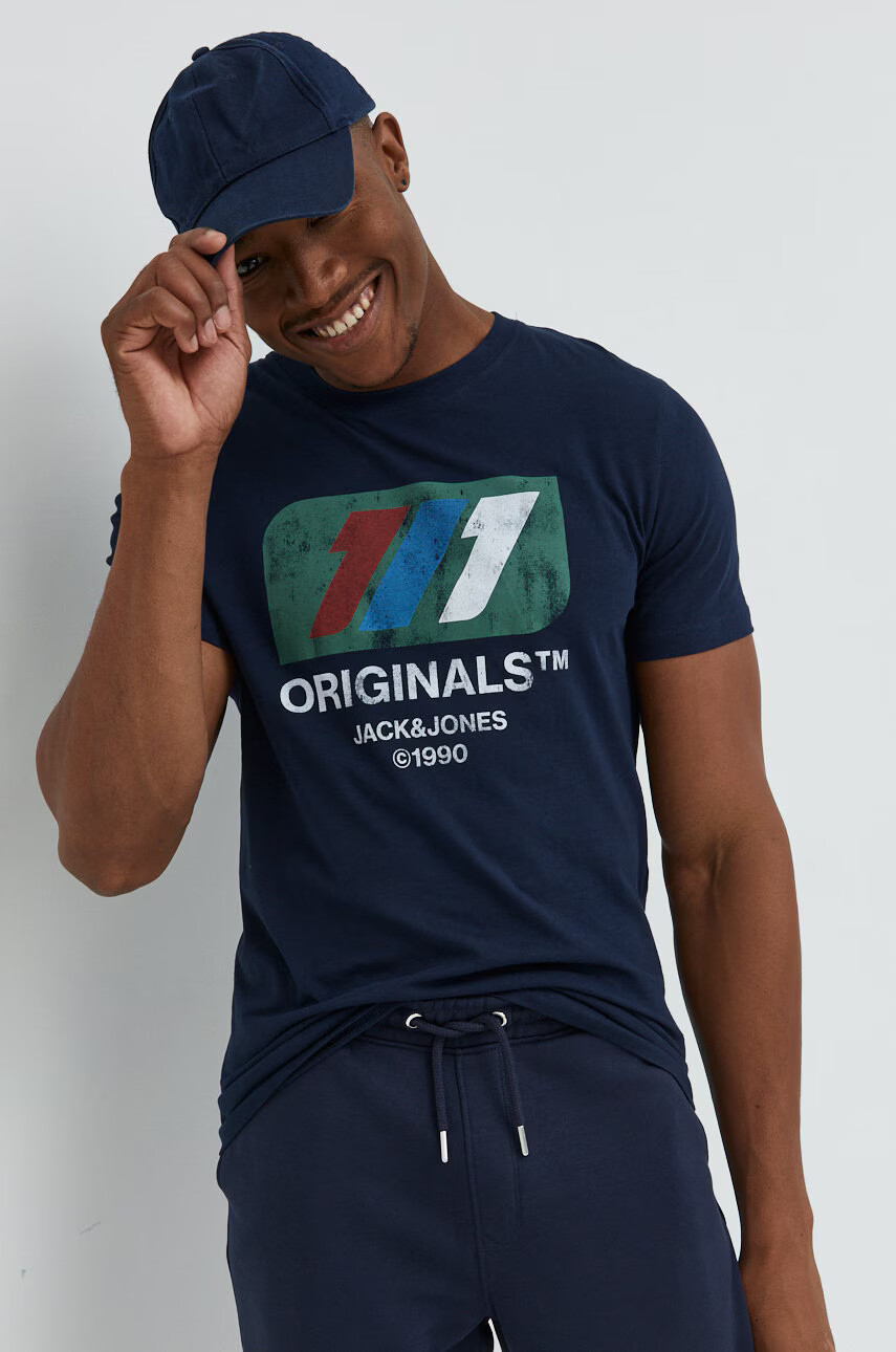 Jack & Jones Памучна тениска Jornate - Pepit.bg