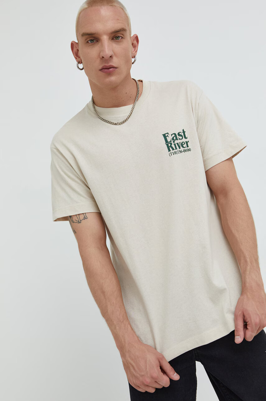 Jack & Jones Памучна тениска Jorriverside - Pepit.bg