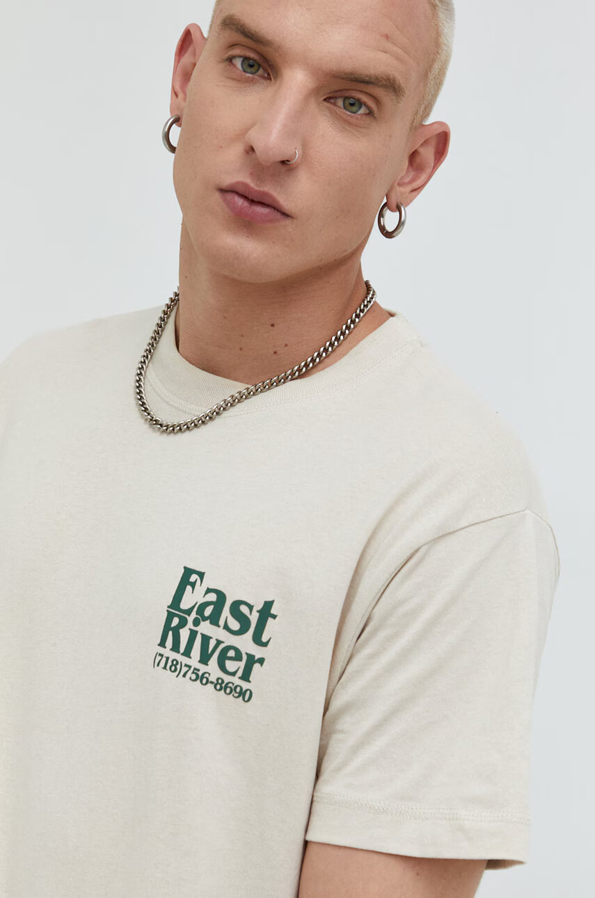 Jack & Jones Памучна тениска Jorriverside - Pepit.bg