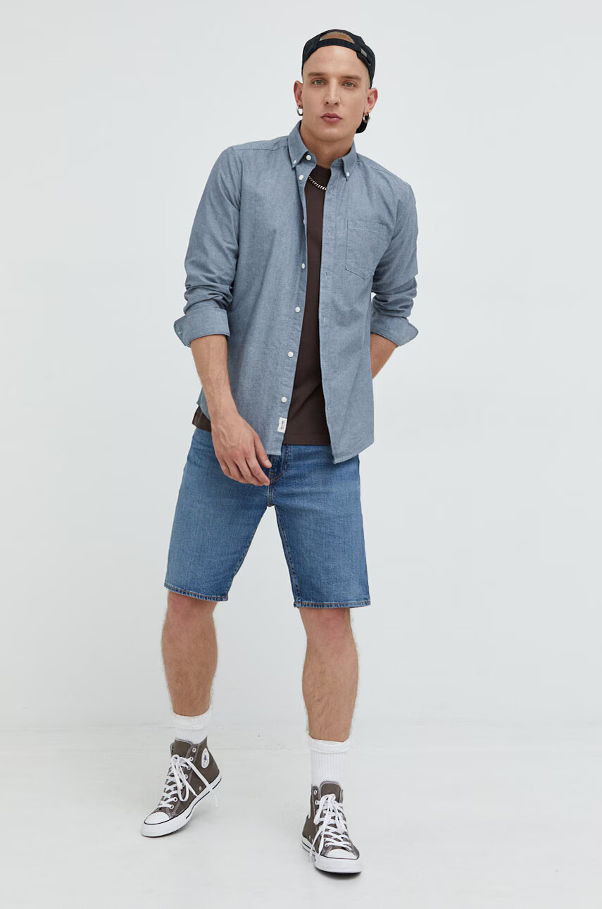 Jack & Jones Памучна тениска Jorriverside - Pepit.bg