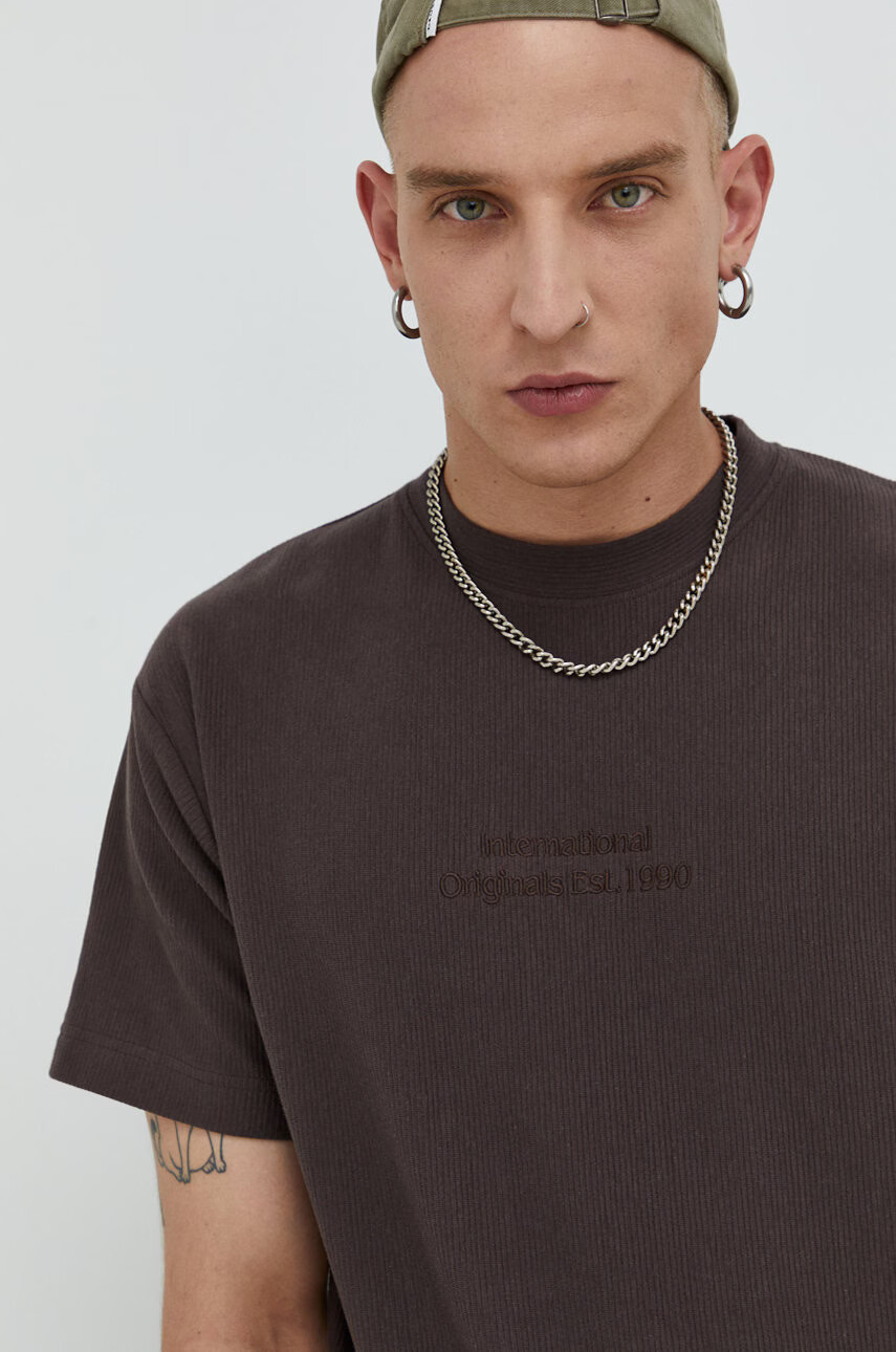 Jack & Jones Памучна тениска Jorriverside - Pepit.bg