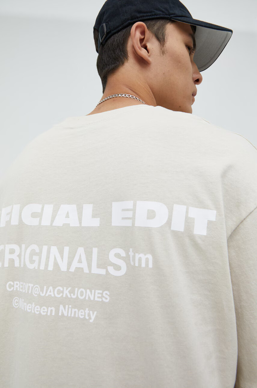 Jack & Jones Памучна тениска Jortypeback - Pepit.bg
