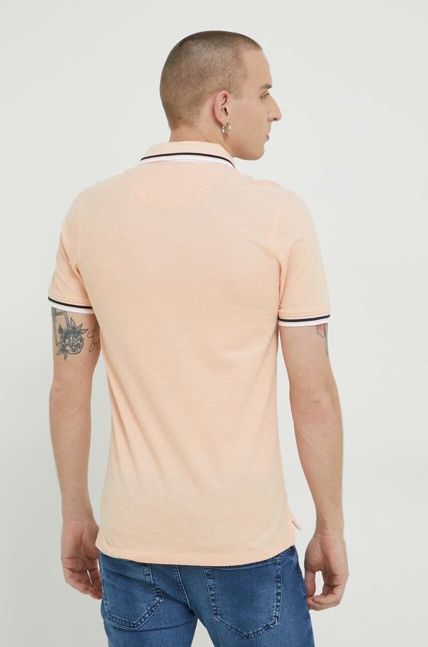 Jack & Jones Памучна тениска с яка JJEPAULOS - Pepit.bg