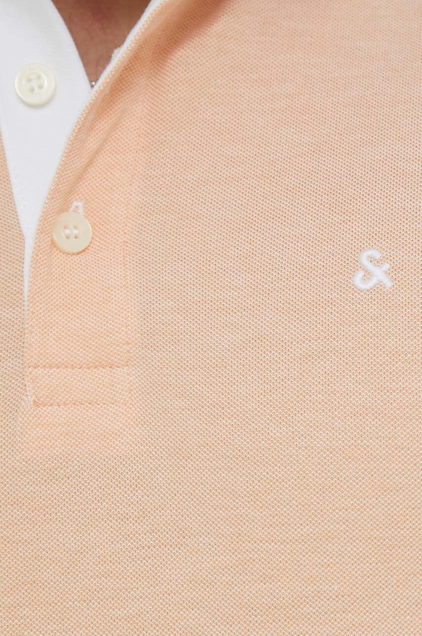 Jack & Jones Памучна тениска с яка JJEPAULOS - Pepit.bg