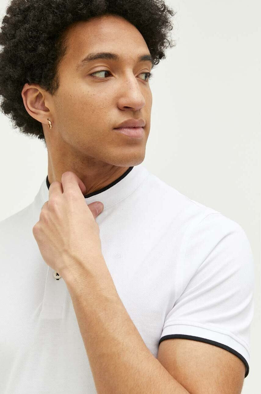 Jack & Jones Памучна тениска с яка JJEPAULOS - Pepit.bg