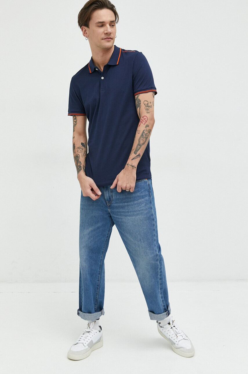 Jack & Jones Памучна тениска с яка JJESTAR - Pepit.bg