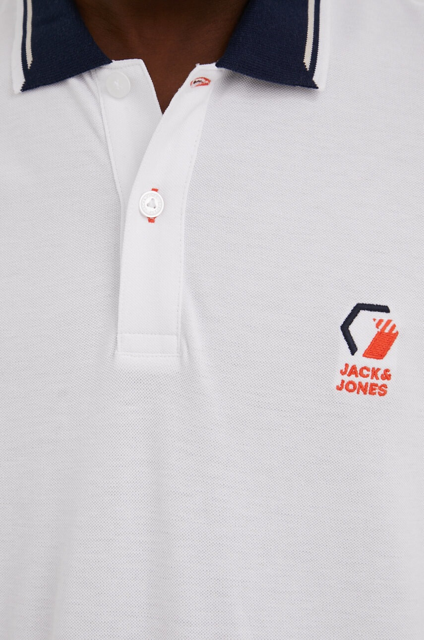 Jack & Jones Памучна тениска с яка - Pepit.bg