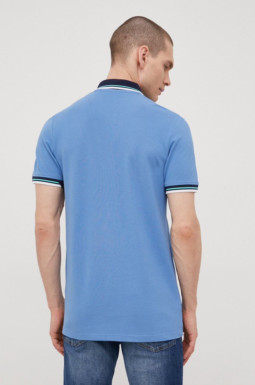 Jack & Jones Памучна тениска с яка - Pepit.bg