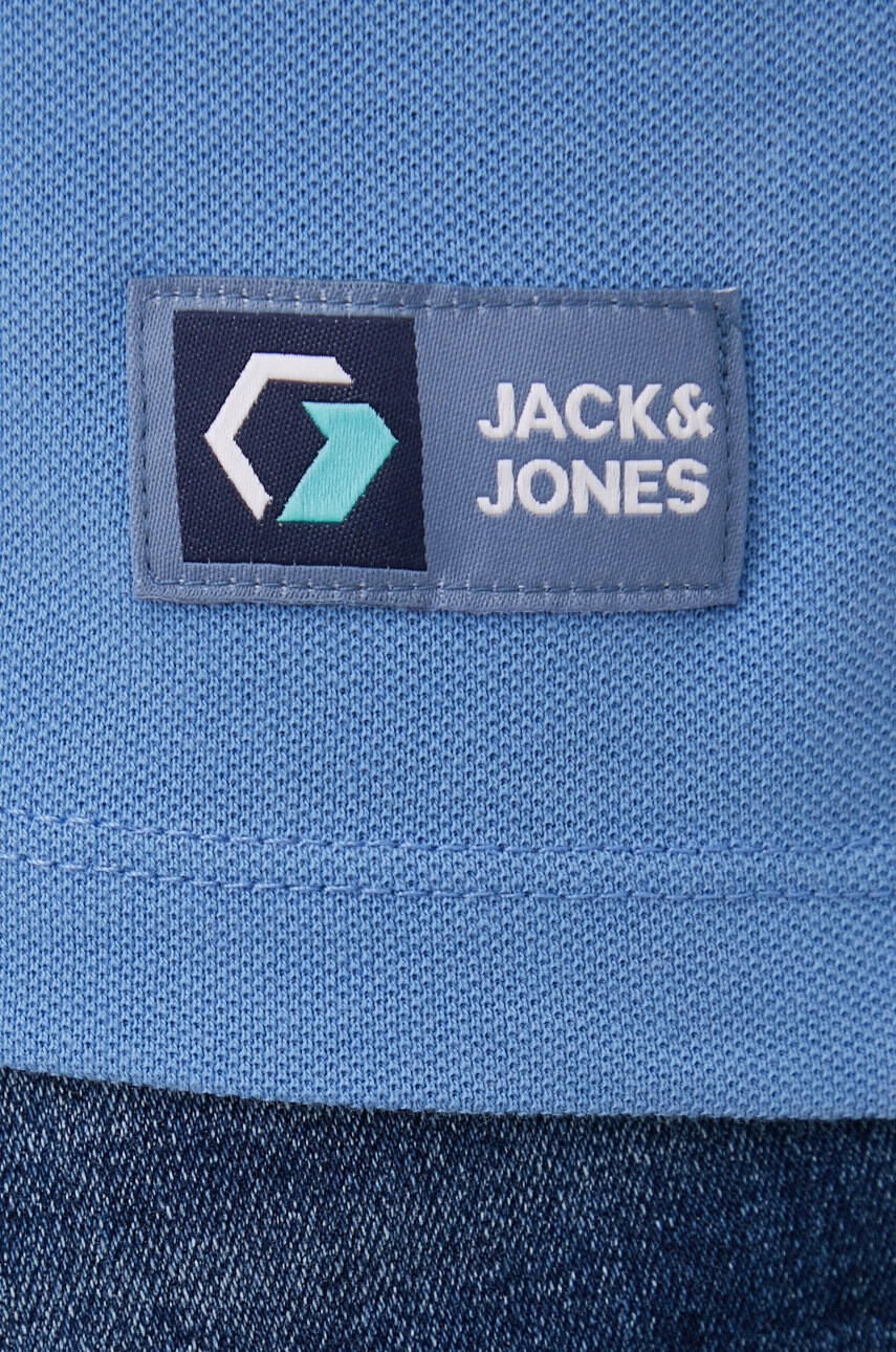 Jack & Jones Памучна тениска с яка - Pepit.bg