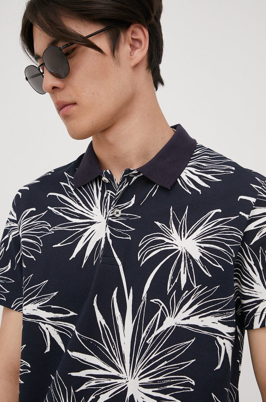 Jack & Jones Памучна тениска с яка - Pepit.bg