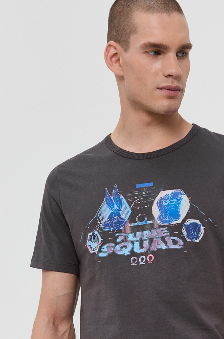 Jack & Jones Памучна тениска x Space Jam - Pepit.bg