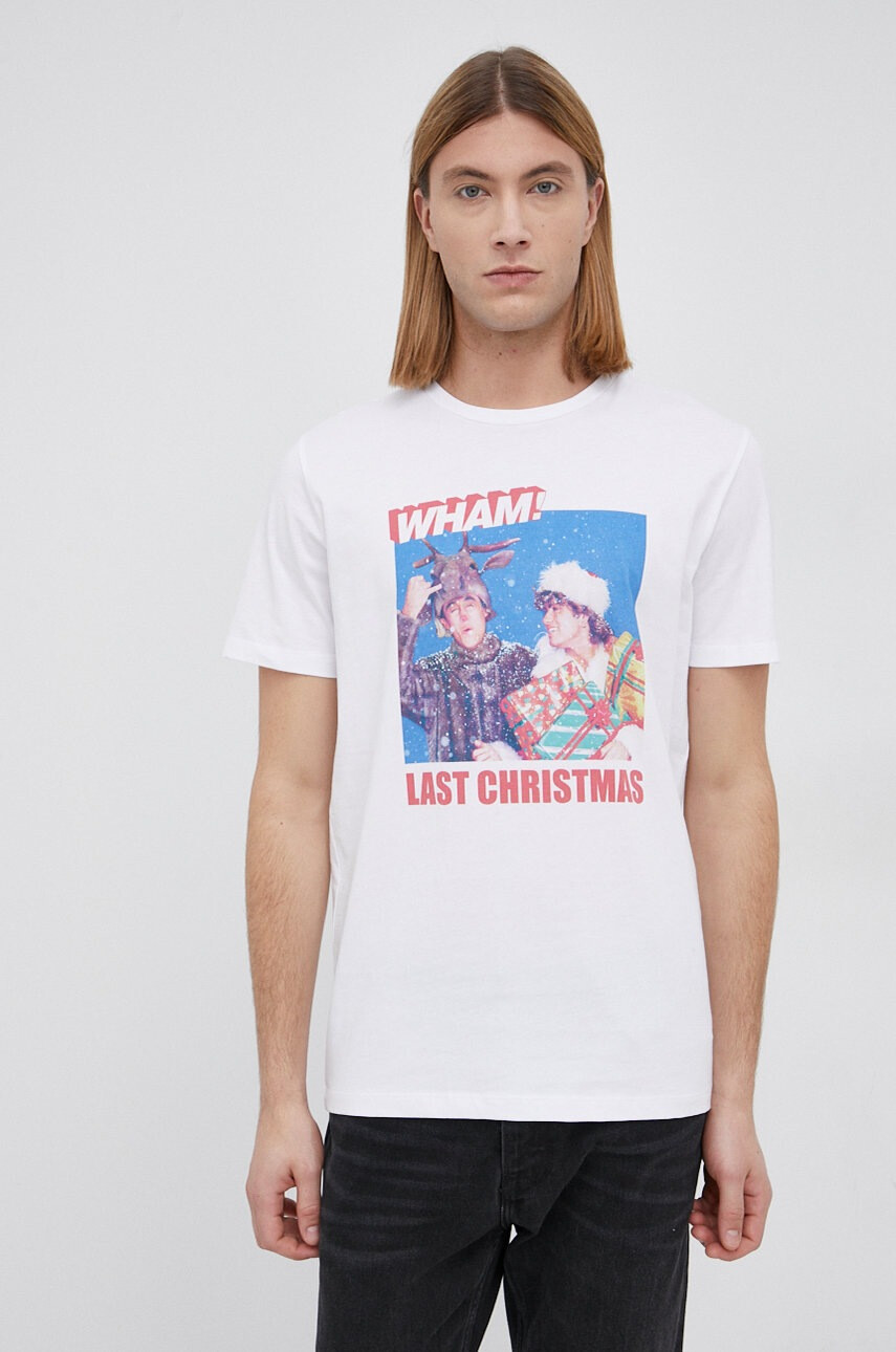 Jack & Jones Памучна тениска x Wham! - Pepit.bg