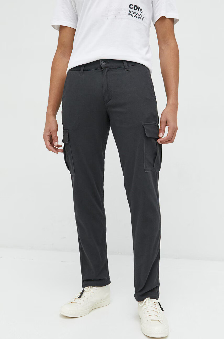 Jack & Jones Панталони в сиво с кройка тип карго - Pepit.bg