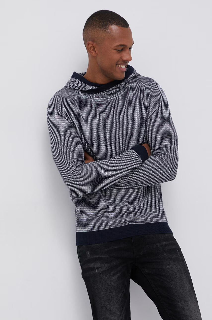 Jack & Jones Пуловер мъжки в черно - Pepit.bg