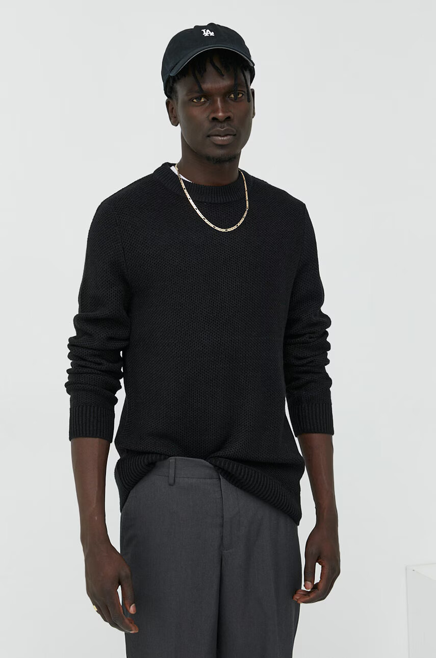 Jack & Jones Пуловер мъжки в бяло от лека материя - Pepit.bg