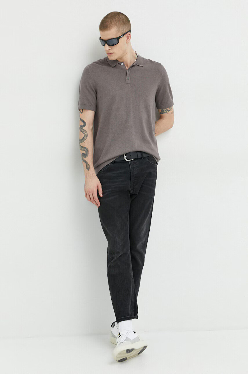 Jack & Jones Пуловер JJEEMIL мъжки в сиво - Pepit.bg