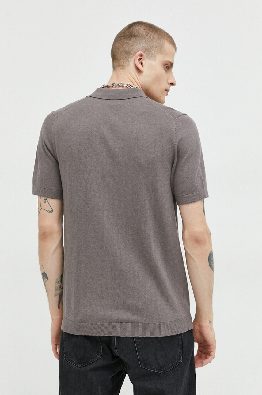Jack & Jones Пуловер JJEEMIL мъжки в сиво - Pepit.bg