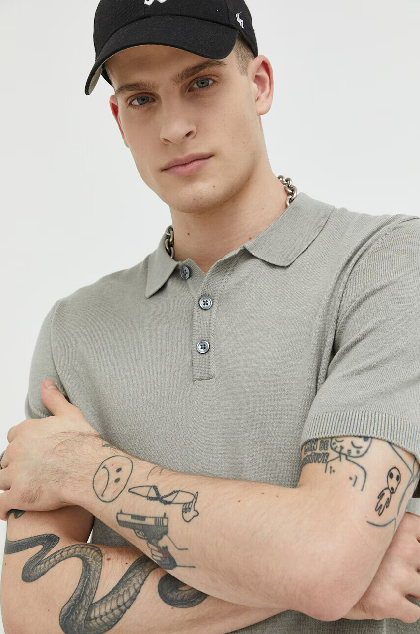 Jack & Jones Пуловер JJEEMIL мъжки в зелено - Pepit.bg