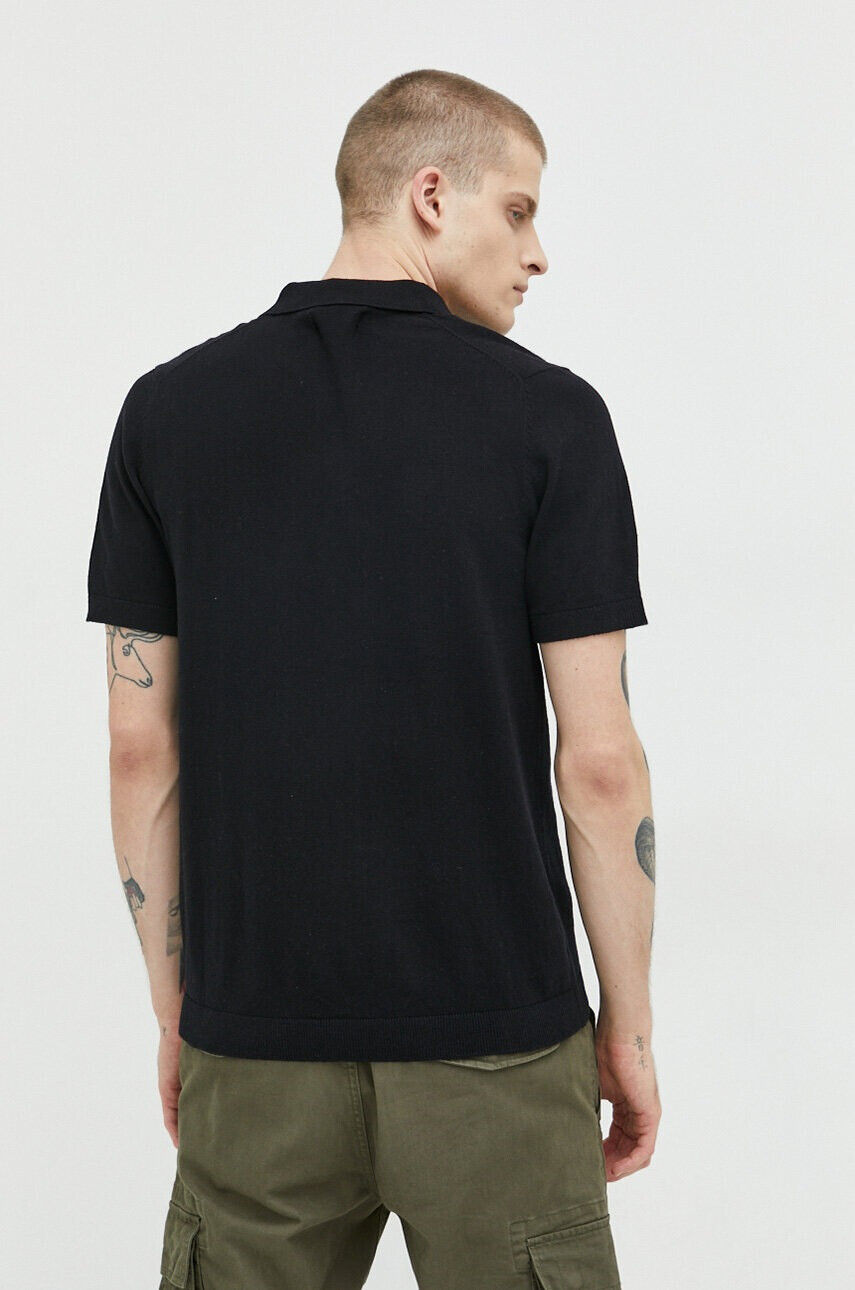 Jack & Jones Пуловер JJEEMIL мъжки в черно - Pepit.bg