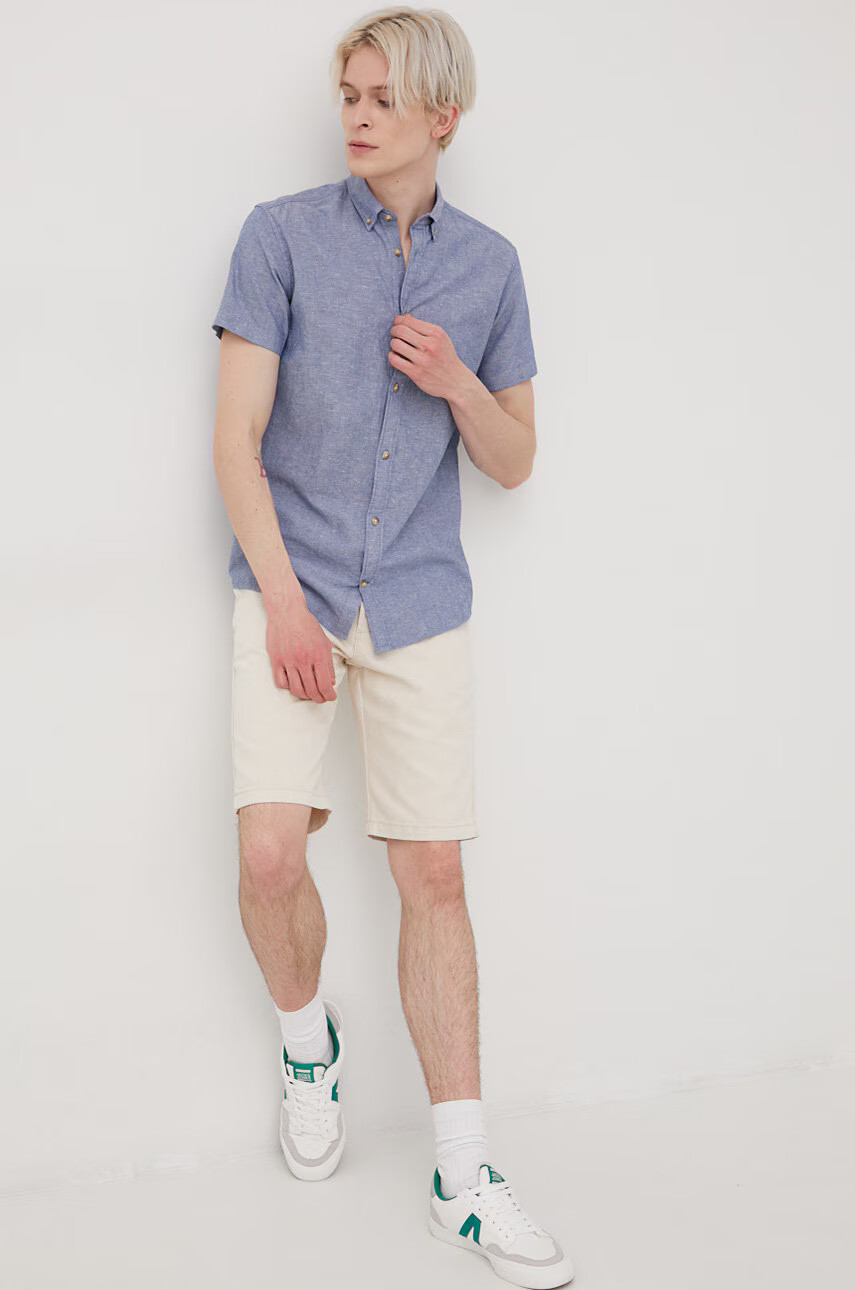 Jack & Jones Риза с лен - Pepit.bg