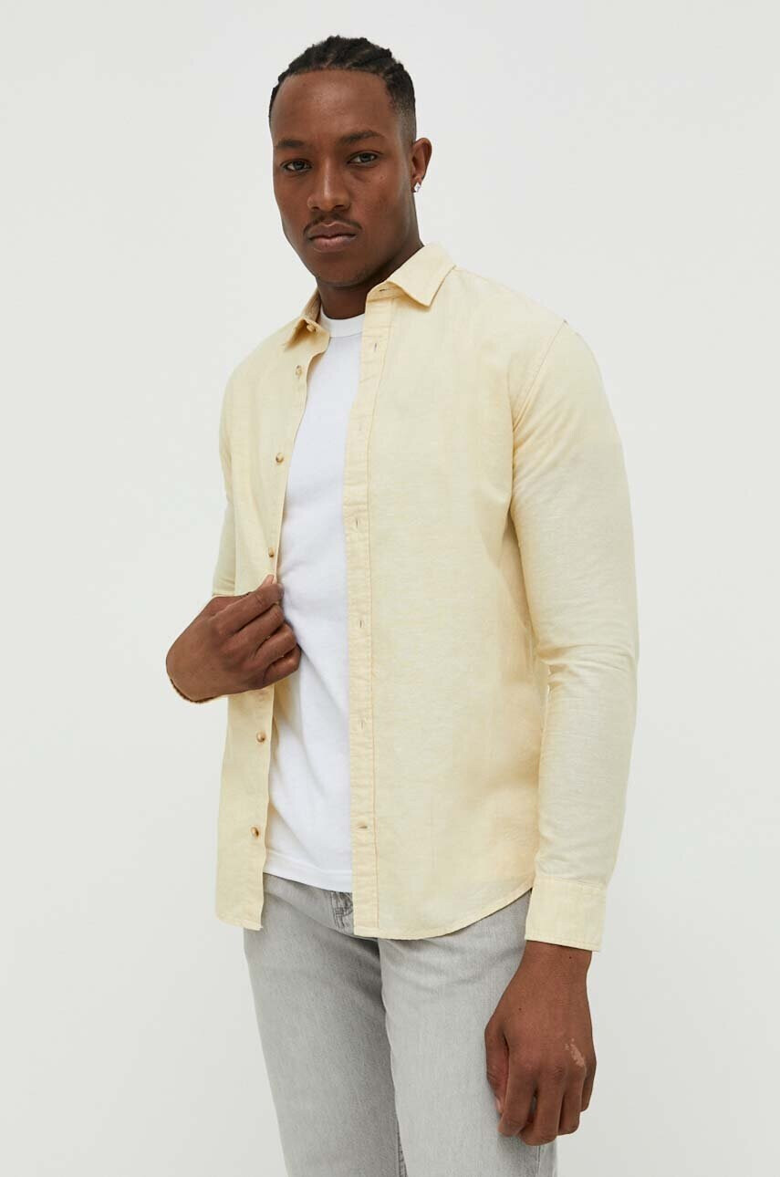 Jack & Jones Риза с лен JJESUMMER - Pepit.bg