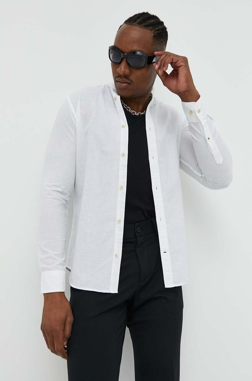 Jack & Jones Риза с лен JJESUMMER - Pepit.bg