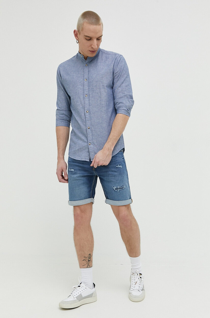Jack & Jones Риза с лен JJESUMMER - Pepit.bg