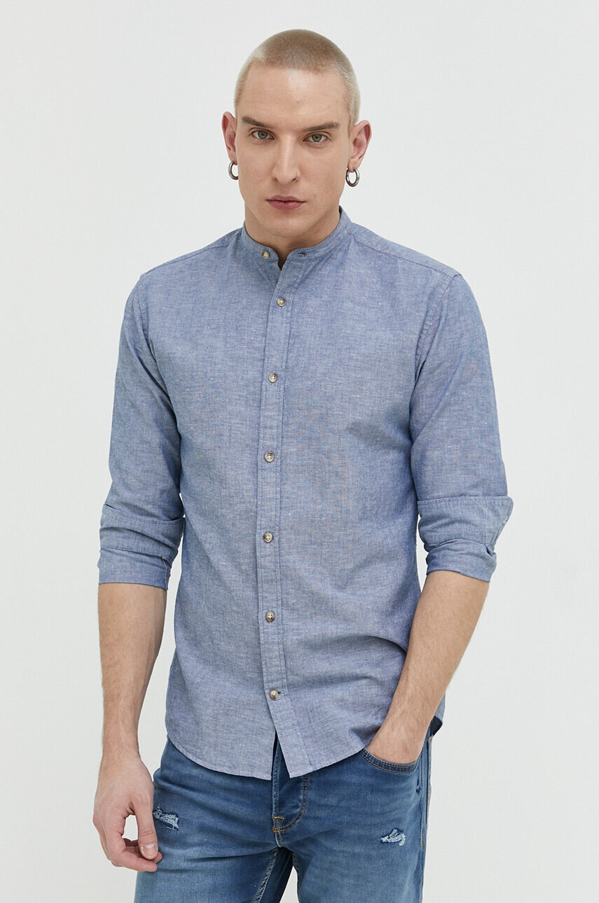 Jack & Jones Риза с лен JJESUMMER - Pepit.bg
