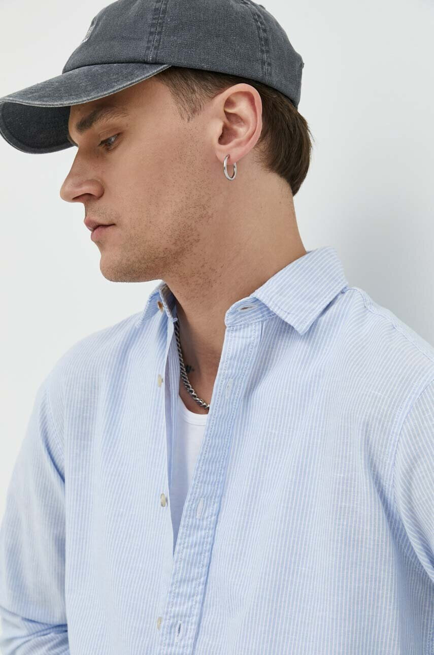 Jack & Jones Риза с лен JJESUMMER - Pepit.bg