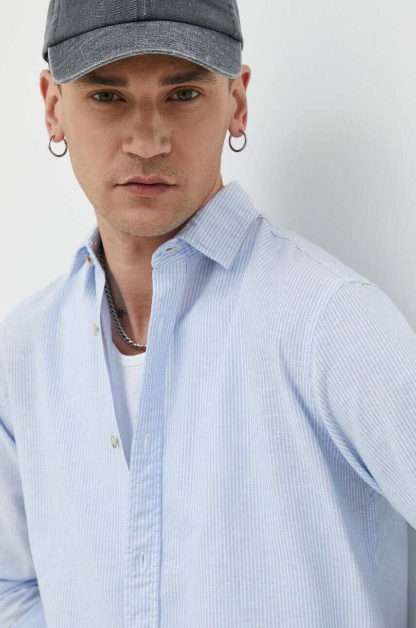 Jack & Jones Риза с лен JJESUMMER - Pepit.bg