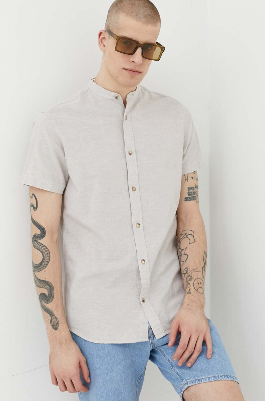 Jack & Jones Риза с лен JJESUMMER - Pepit.bg