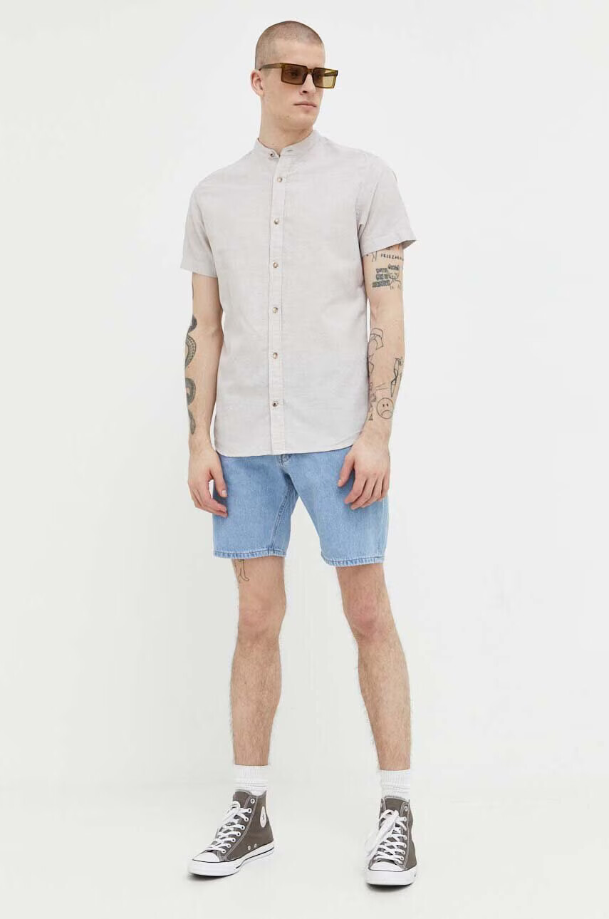 Jack & Jones Риза с лен JJESUMMER - Pepit.bg