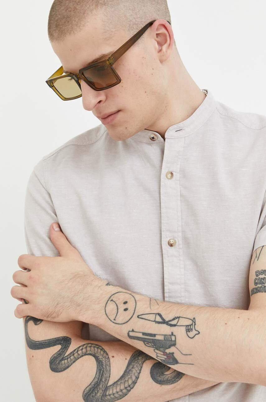 Jack & Jones Риза с лен JJESUMMER - Pepit.bg