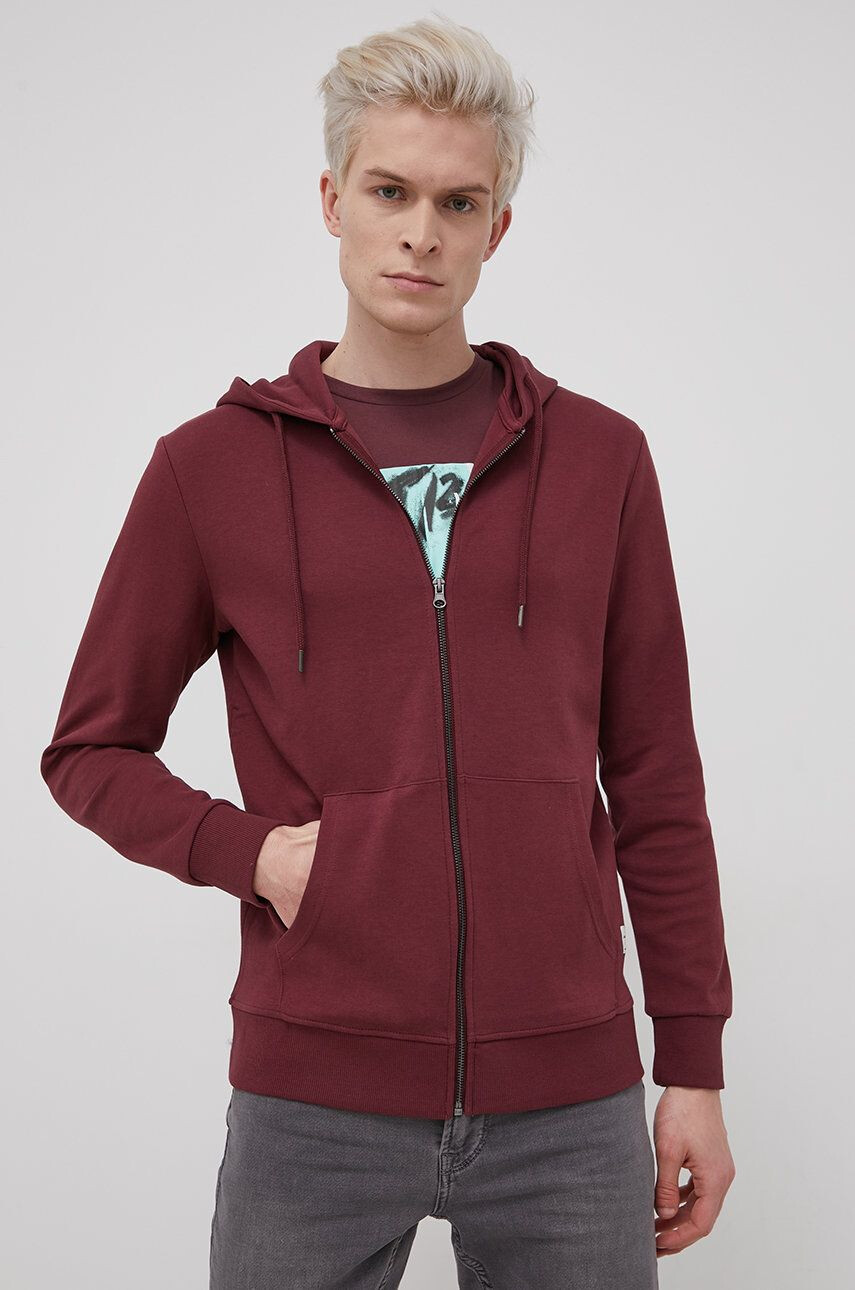 Jack & Jones Суичър в сиво с принт - Pepit.bg